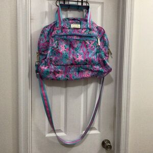 Lilly Pulitzer Seaweed Beale Weekender Bag like new